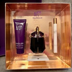3pc Mugler Alien Purple and Gold Fragrance Set